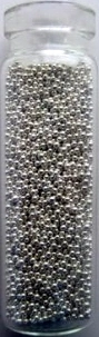Бульйонки в колбі YRE Beads for Nail Decoration Silver 5 гр срібло