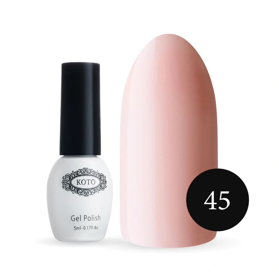 Гель-лак Koto Gel Polish 045 бляклий персиковий, емаль 5 мл
