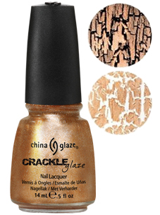 Лак "Медальйон, що розтріскався" China Glaze Cracked Medallion металевий золотий, кракелюрний 14 мл
