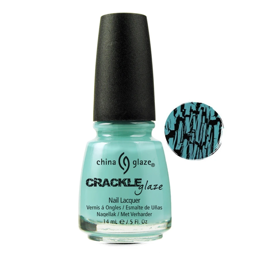 Лак "Льодяник, що розбився" China Glaze Crushed Candy блакитний, кракелюрний 14 мл