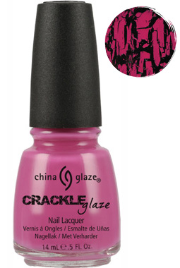 Лак "Розбите серце" China Glaze Broken Hearted яскравий малиновий, кракелюрний 14 мл