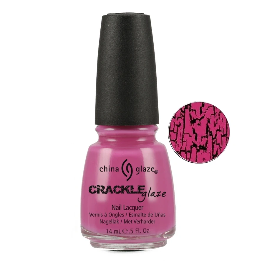 Лак "Розбите серце" China Glaze Broken Hearted яскравий малиновий, кракелюрний 14 мл