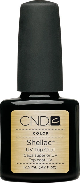 Фініш CND Shellac Top Coat УФ закріплювач Shellac 15 мл