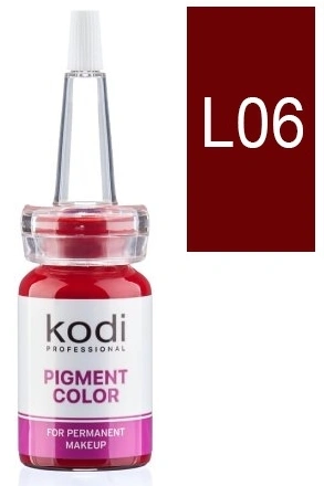 Пігмент для губ Kodi Pigment for Lips L06 темно-червоний 10 мл
