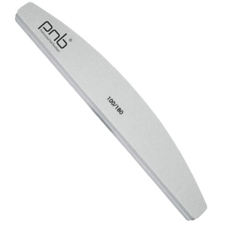 Баф для нігтів півколо PNB Buff Grey Half-Round 100/180 грит