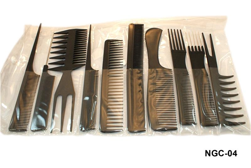 Набір чорних гребенів YRE Set of black combs 10 шт