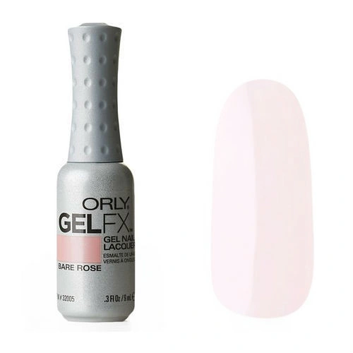 Гель-лак ORLY Gel FX Bare Rose прозоро з жовтувато-рожевим відтінком, для французького манікюру 9 мл