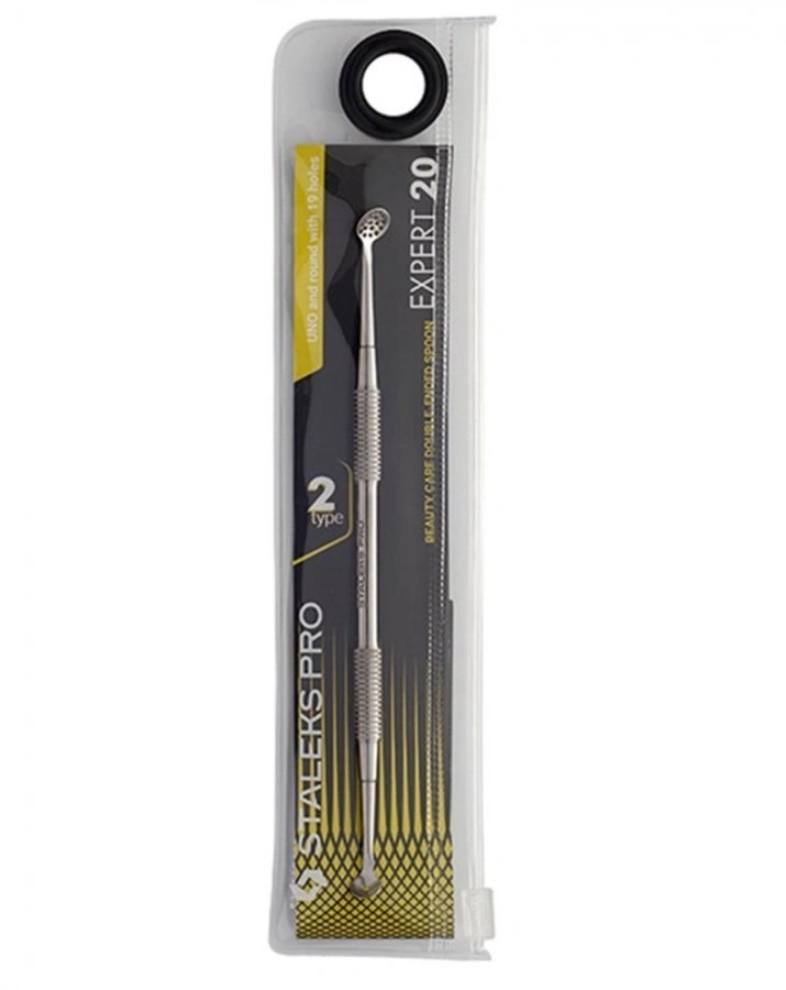 Косметологічна двостороння ложка Staleks Pro EXPERT 20 TYPE 2 (КІ-01)
