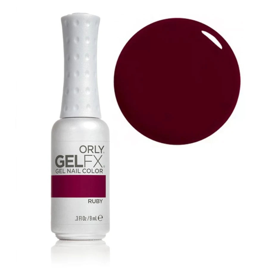 Гель-лак ORLY Gel FX Ruby червоно-коричневе бордо, емаль 9 мл