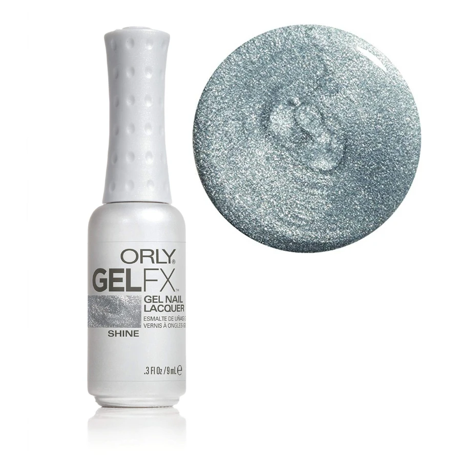 Гель-лак ORLY Gel FX Shine срібний металік, щільні блискітки 9 мл