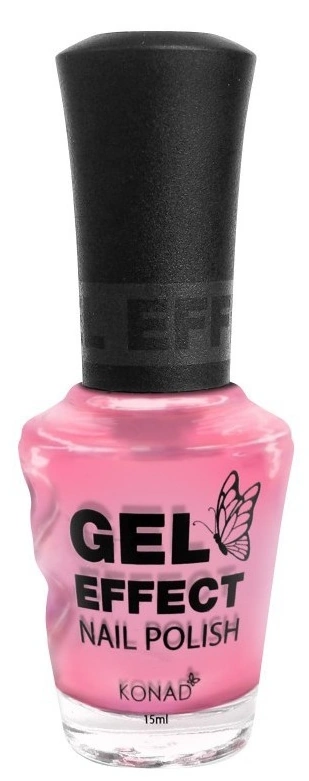 Лак з ефектом гелю Konad Gel Effect Nail Polish See Through Pink світло-рожевий, емаль 15 мл