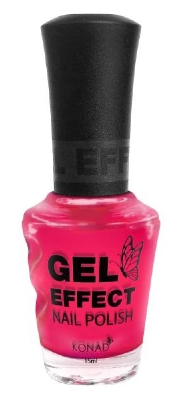 Лак з ефектом гелю Konad Gel Effect Nail Polish Reddish Pink рожевий, емаль 15 мл