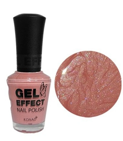 Лак з ефектом гелю Konad Gel Effect Nail Polish Pink Pearl рожевий, перламутр 15 мл
