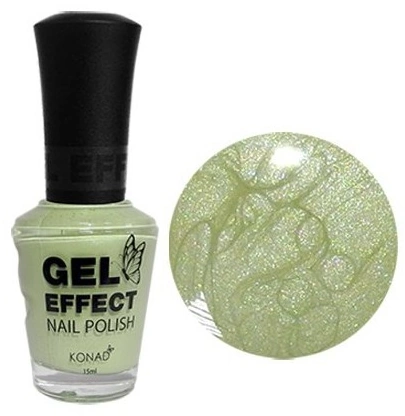 Лак із ефектом гелю Konad Gel Effect Nail Polish Green Pearl світло-зелений, перламутр 15 мл