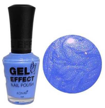 Лак із ефектом гелю Konad Gel Effect Nail Polish Blue Pearl світло-синій, перламутр 15 мл