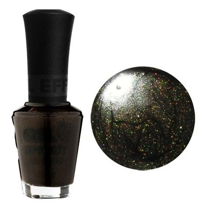 Лак з ефектом гелю Konad Gel Effect Nail Polish Goth Black бронзово-чорний із шиммером 15 мл