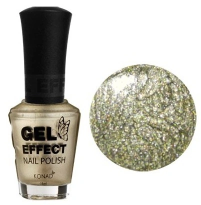Лак з ефектом гелю Konad Gel Effect Nail Polish Champagne Gold шампань із шиммером 15 мл