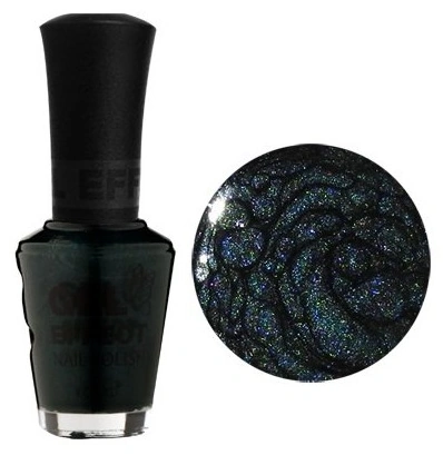 Лак з ефектом гелю Konad Gel Effect Nail Polish Artdeco Green артдеко-зелений із шиммером 15 мл