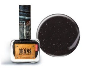 Текстурний лак Konad Nail Collection Jeans Black Jeans чорний із шиммером 10 мл