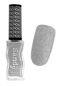Текстурний лак Konad Sandy Nail Polish Light Silver сріблястий з шиммером 9.5 мл