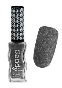Текстурний лак Konad Sandy Nail Polish Very Deep Silver темно-сріблястий із шиммером 9.5 мл