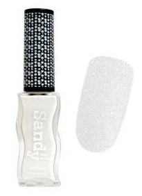 Текстурний лак Konad Sandy Nail Polish Pastel White золотистий із шиммером 9.5 мл