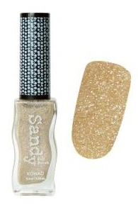 Текстурний лак Konad Sandy Nail Polish Glitter Gold золотисто-пісочний із гліттером 9.5 мл