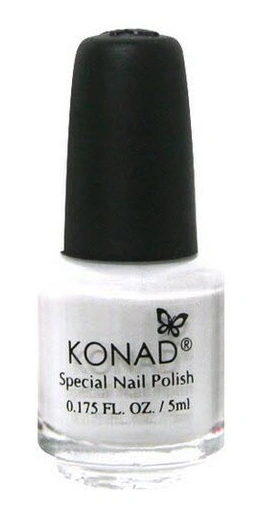 Лак для стемпінгу Konad Special Nail Polish White білий, емаль 5 мл