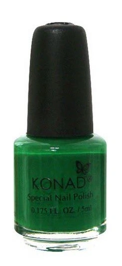 Лак для стемпінгу Konad Special Nail Polish Green зелений, емаль 5 мл