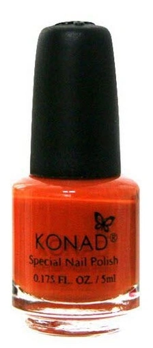 Лак для стемпінгу Konad Special Nail Polish Pastel Orange пастельний оранжевий, емаль 5 мл