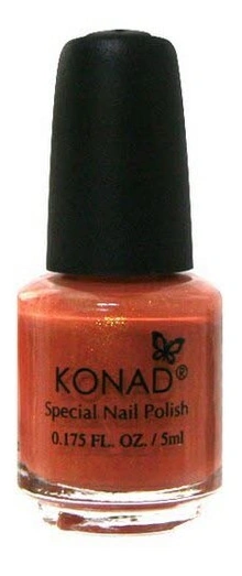 Лак для стемпінгу Konad Special Nail Polish Dark Orange темно-жовтогарячий з шиммером 5 мл