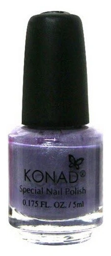 Лак для стемпінгу Konad Special Nail Polish Light Gray сірий із шиммером 5 мл
