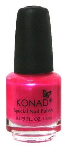 Лак для стемпінгу Konad Special Nail Polish Psyche Pink ярко-рожевий із шиммером 5 мл