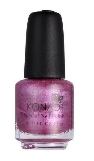Лак для стемпінгу Konad Special Nail Polish Vivid Pink яскравий пурпурово-рожевий із шиммером 5 мл