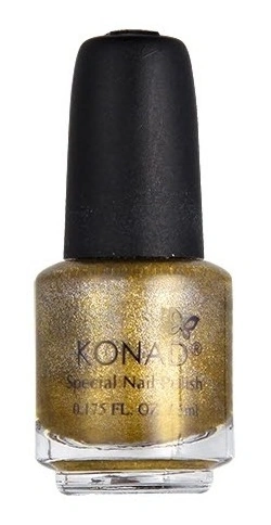 Лак для стемпінгу Konad Special Nail Polish Powdery Gold повітряне золото з шиммером 5 мл