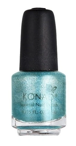 Лак для стемпінгу Konad Special Nail Polish Hepbum Blue блакитний із шиммером 5 мл