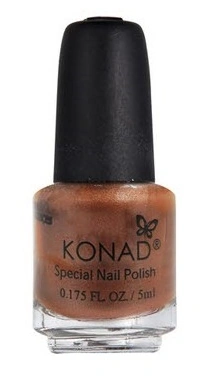 Лак для стемпінгу Konad Special Nail Polish Brown коричневий із шиммером 5 мл