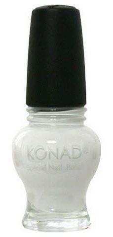 Лак для стемпінгу Konad Special Nail Polish Princess White білий, емаль 12 мл