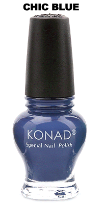 Лак для стемпінгу Konad Special Nail Polish Princess Chic Blue синій, емаль 12 мл