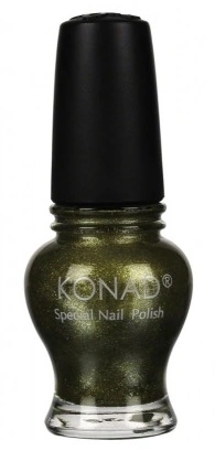 Лак для стемпінгу Konad Special Nail Polish Princess Moss Green зелений мох із шиммером 12 мл