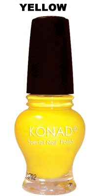 Лак для стемпінгу Konad Special Nail Polish Princess Psyche Yellow яскраво-жовтий, емаль 12 мл