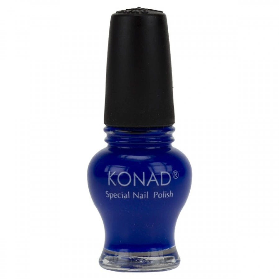 Лак для стемпінгу Konad Special Nail Polish Princess Psyche Blue яскраво-синій, емаль 12 мл