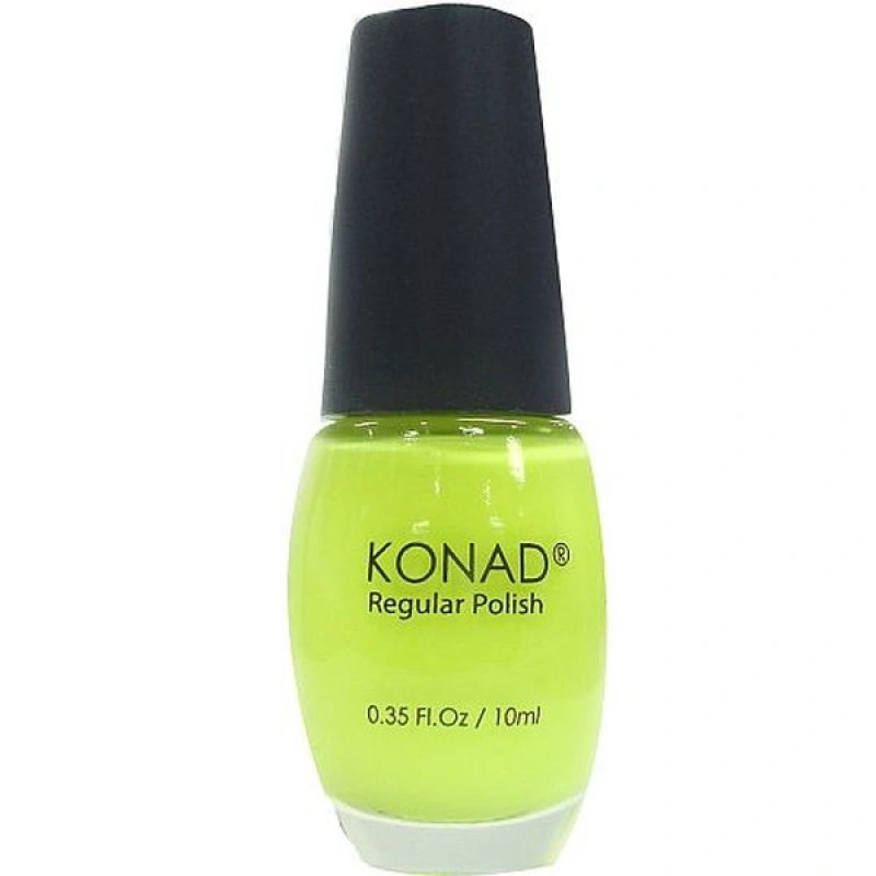 Лак Konad Regular Nail Polish Neon Yellow неоново-житий, емаль 10 мл