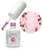 Гель-лак Harmony Gelish Tumberline Violet прозорий з дрібними голографічними та великими рожевими блискітками 15 мл