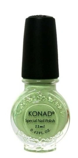 Лак для стемпінгу Konad Special Nail Polish Pastel Green пастельний зелений, емаль 11 мл