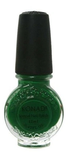 Лак для стемпінгу Konad Special Nail Polish Green зелений, емаль 11 мл