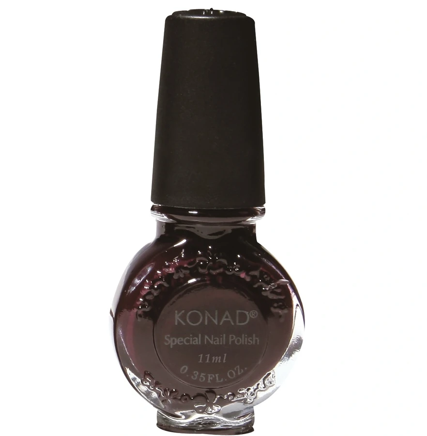 Лак для стемпінгу Konad Special Nail Polish Dark Purple темно-фіолетовий, перламутр 11 мл