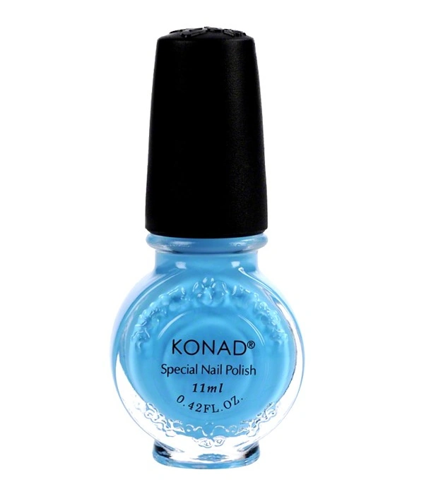 Лак для стемпінгу Konad Special Nail Polish Pastel Blue блакитний, емаль 11 мл