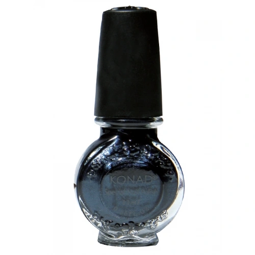 Лак для стемпінгу Konad Special Nail Polish Black Pearl чорний, перламутр 11 мл