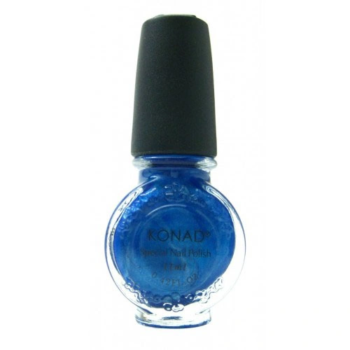 Лак для стемпінгу Konad Special Nail Polish Blue Pearl синій, перламутр 11 мл